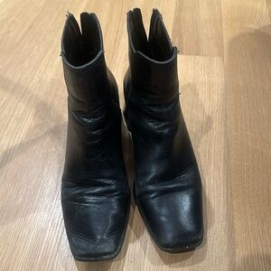 Mango square toe booties